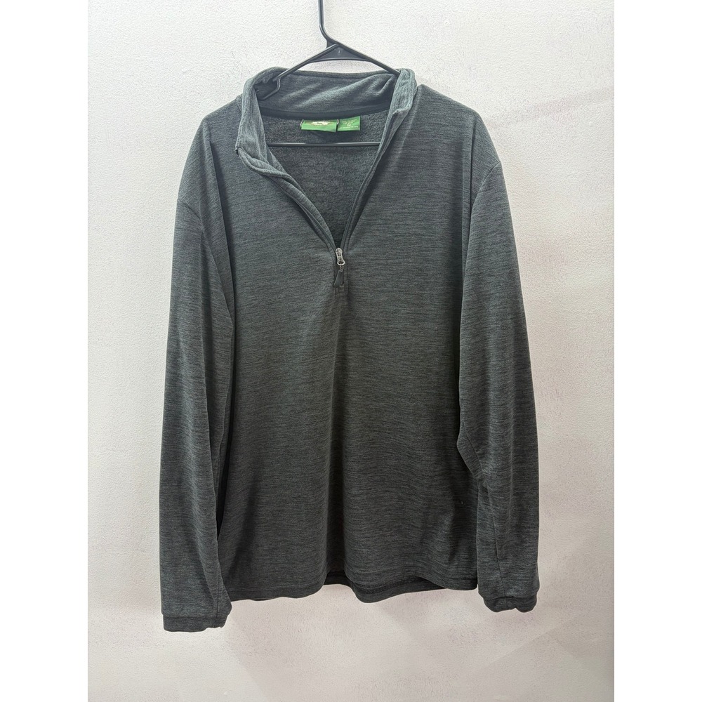 Stillwater Supply Co Mens XXL Quarter Zip Pullover Heather Gray Fleece Sweater
